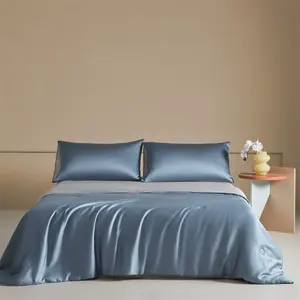 Juego de edredón de verano de lujo para Lenzing Tencel Color sólido doble cosido sola máquina lavable ligero fino - Product Image 6