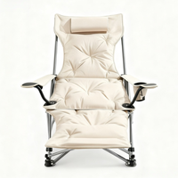 Chaises longues de camping pliantes de luxe de haute qualité personnalisées, portables, de loisirs, zéro gravité, pour la pêche, le jardin, la plage