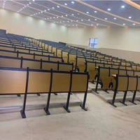 Mobilier d'université scolaire de haute qualité en usine Chaises en bois pour études Chaises pliantes de théâtre de conférence Chaises en acier moderne de 5 ans