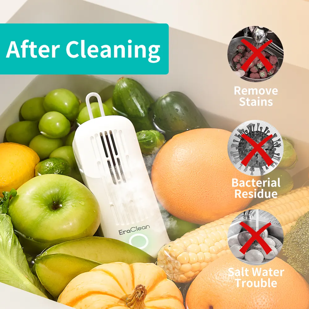 Eraclean Customized hydroxyl Vegetable Wireless cleaner Machine wireless portable fruit and vegetable washer