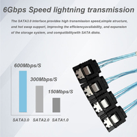Sas Sata kablosu Mini sas Sff-8087 4 Sata kablosu Mini Sas 4i Sff8087 36p 4 Sata 7p kablo sabit Disk veri kablosu hattı