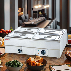 Electric Stainless Steel <strong>Bain</strong> <strong>Marie</strong> <strong>Food</strong> <strong>Warmer</strong> Display for Restaurant Catering Kitchen Buffet Restaurant Equipment Keeps <strong>Food</strong> - Product Image 4
