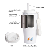 Cadeaux personnalisés en acier inoxydable, tasse à café isotherme à double paroi de 20 oz avec couvercle portable pour la fête des mères