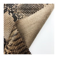 Tissu en daim imprimé, 90% Polyester, 10% Spandex, vente en gros, texture de peau de serpent sous-marine, combinaison pour vêtements