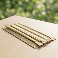 Pailles en roseau naturelles 100% biodégradables et réutilisables pour boisson, personnalisables, certifiées CE/EU, 14-20cm