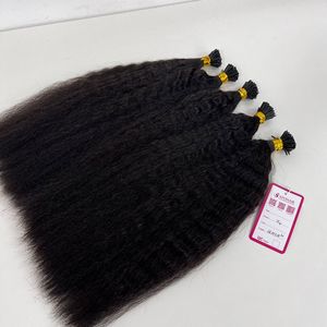 Vietnamese Virgin Kinky Straight I Tip Human Hair <b>Extensions</b> Pre Bonded Keratin Remy Hair Bulk <b>Cheap</b> Price - Product Image 4
