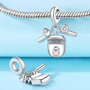 Original White Copper <b>Bead</b> <b>Bracelet</b> - DIY Bluetooth Earphone Decoration, Personalized Women's Jewelry - Product Image 5