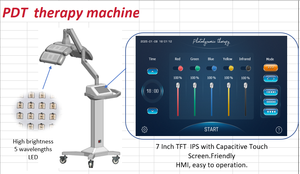 460nm 520nm 590nm 630nm 850nm <span class=keywords><strong>PDT</strong></span> dẫn ánh sáng đỏ Máy trị liệu cho da mặt chăm sóc vẻ đẹp thiết bị đứng loại <span class=keywords><strong>PDT</strong></span> thiết bị - Product Image 6