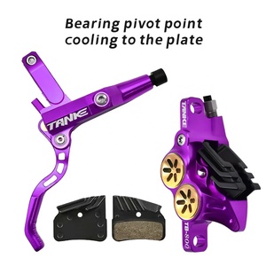 TANKE MTB 4 Kolben Hydraulische Scheibenbremse 900/1700mm 4 Kolben Harz Bremsbeläge Öldruck AM DH Rennrad MTB Ultraleichte Scheibenbremse - Product Image 5