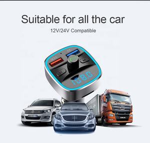 Accessoires de voiture <span class=keywords><strong>T25</strong></span> T60 Ports USB de voiture QC3.0 Chargeur rapide <span class=keywords><strong>Transmetteur</strong></span> <span class=keywords><strong>FM</strong></span> BT sans fil Récepteur radio - Product Image 4