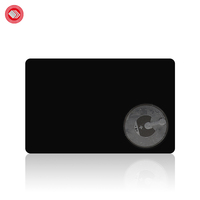 Carte d'accès professionnelle en métal NFC, nom à impression personnalisée, carte de visite