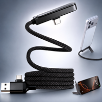 Cable de Carga Rápida USB-C de 60W, Soporte Magnético Invisible para Teléfono, Cable de Almacenamiento Magnético para Teléfono, Tableta, Portátil, Notebook, Venta Caliente en Tiktok