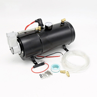 Compresseur d'air automatique 12V 120psi/150PSI Pression maximale 6L Réservoir de gaz 300W Affichage numérique LED Tube gonflable de 5m pour pneus de voiture et 4x4