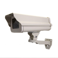 Cámara cctv de aluminio para exteriores, carcasa tipo bala de 12 pulgadas, carcasa impermeable IP66 con soporte de montaje