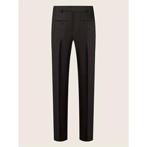 Pantalones de Traje Profesionales para Hombre, Colores Personalizados, Corte Regular, Transpirables, Tejido Ecológico Impermeable, Bolsillos Seguros para Uso Casual - Product Image 6