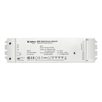 Controlador de Iluminación Inteligente Zigbee de 24V 4CH, 100W CV RGBW, Compatible con el Sistema Tuya Zigbee