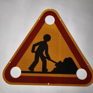 Segnali di avvertimento per la costruzione di strade segnaletica di sicurezza in alluminio giallo riflettente segnaletica di avvertimento stradale altri segnali di avvertimento per la costruzione di strade - Product Image 4