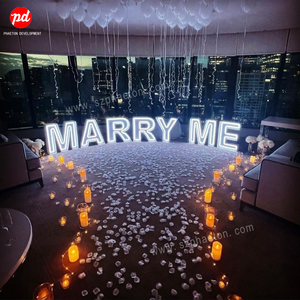 Bomboniere per fiori da sposa, grandi lettere d'<span class=keywords><strong>amore</strong></span> al neon 3d per decorazioni nuziali - Product Image 5