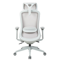 Chaise de bureau ergonomique à dossier haut avec logo personnalisé, en maille, avec appui-tête