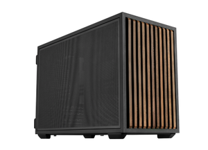 Nueva Caja de PC L-I-A-N-L-I B4-mATX de Madera Negra, Panel de Madera Real, Diseño Dual, Chasis para Juegos SFF - Product Image 4