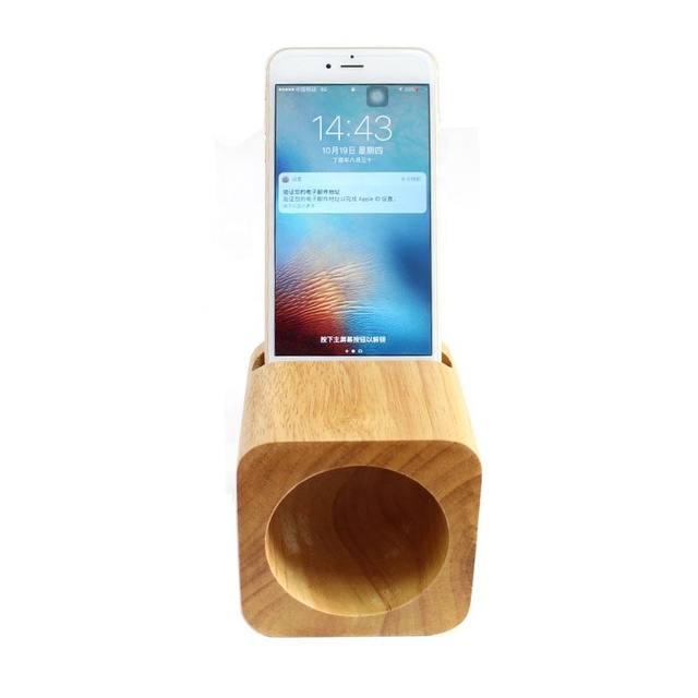 Multifunction Speaker Stand Wooden Mobile Phone Stand Speaker Solid Wood Mobile Phone Base