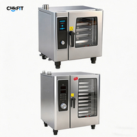Four combiné commercial multifonctionnel à écran tactile, vapeur et convection, pour cuisine d'hôtel (vente en gros)