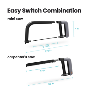 Jimibox kéo X1-G đa năng Khung cưa nhỏ với Lưỡi cưa thép lưỡi cưa gỗ tự làm - Product Image 3