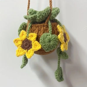 2024 nuevo ganchillo melocotón <span class=keywords><strong>mango</strong></span> limón fresa coche entrega encantos coche espejo retrovisor accesorios colgantes para <span class=keywords><strong>adolescentes</strong></span> - Product Image 5