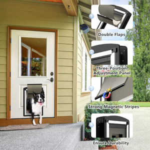 ODM classique 4 voies verrouillage sécurité <span class=keywords><strong>chien</strong></span> chat <span class=keywords><strong>trappe</strong></span> fenêtre mur rabat coulissant cadre Durable intérieur intelligent extérieur - Product Image 2