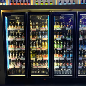 Di alta qualità commerciale a temperatura singola porta in vetro verticale a 4 porte frigo supermercato negozio di alimentari per bevande refrigeratore per bottiglie - Product Image 4
