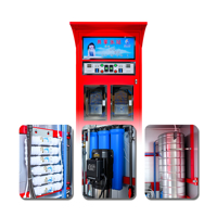 Distributeur automatique de 800 gallons à commande par carte avec fente pour billets, portes doubles et système de purification d'eau potable directe