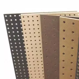 4mm high quality melamine mdf pegboard display stand / pu perforate board wall board for display