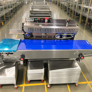 Seladora Térmica Contínua de Banda FR-770 com Largura de Selagem de 6-13 MM para Sacos Plásticos com Inserção de Saco pelo Lado Esquerdo - Product Image 2