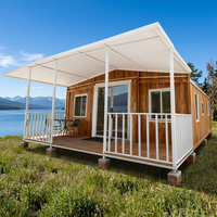 Maison conteneur extensible de luxe SKYLINE 20 pieds 40 pieds à vendre – Mini-maison préfabriquée, bureau modulaire en bois avec cuisine
