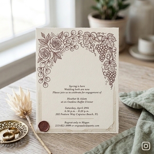 Cartes d'<span class=keywords><strong>invitation</strong></span> de mariage personnalisées de luxe classiques gaufrées avec impression numérique sur papier offset pour des mariages élégants - Product Image 3