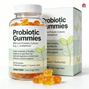 Gomitas Probióticas OEM/ODM con Bacillus Coagulans, Apoyo Digestivo e Inmunológico, a Base <span class=keywords><strong>de</strong></span> Pectina, Sin Gluten, Suplemento Dietético GMP/Halal/Kosher - Product Image 2