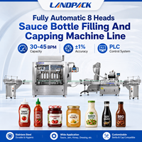 Machine de conditionnement, d'embouteillage et de remplissage automatique pour pâte d'arachide, liquides visqueux, crèmes, sirops, sauces tomate et sauces soja