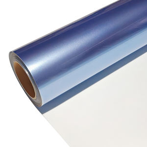 WRAPMASTER 1,52*17m PVC Super brillante metálico niebla azul coche envoltura vinilo vehículo cuerpo pegatina - Product Image 1