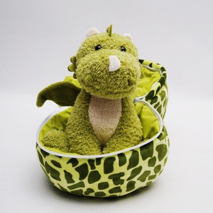 Phim Hoạt Hình Thú Nhồi Bông Màu Xanh Lá Cây Khủng Long Đồ Chơi Sang Trọng Trong Vỏ Trứng Chất Lượng Cao Cấp Sáng Tạo Mềm Búp Bê Khủng Long 2 Trong 1 Trẻ Em Cậu Bé Quà Tặng Sinh Nhật - Product Image 4