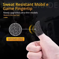 Manchettes de doigts respirantes pour jeux PUBG, anti-transpiration, pour écran tactile, gants tactiles sensibles pour mobile