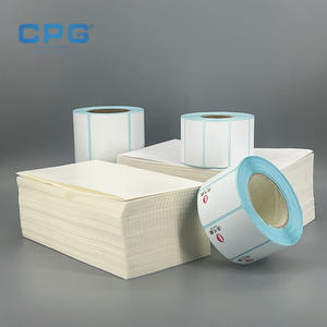 Étiquettes thermiques personnalisées à forte adhérence 100x150mm 120gsm pour distribution de colis en entrepôt, étiquettes thermiques blanches en accordéon 4x6 - Product Image 1