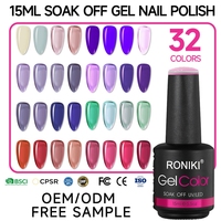 RONIKI Gel Polish Anti-Casse pour Soin des Ongles, Renforce les Ongles Fins et Cassants, Améliore la Solidité Générale des Ongles