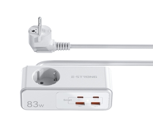 <b>Multifunctional</b> 65W 2C1A Portable Usb GaN <b>Charger</b> Power Socket 83W Fast Charging Power Strip for Laptop Desktop - Product Image 4