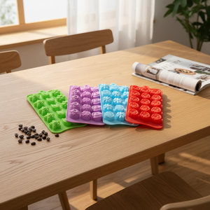 Ensemble de moules en silicone en forme de fleur à 15 cavités pour la décoration de biscuits, de glaces et de gâteaux, et la fabrication de blocs de cire - Product Image 5