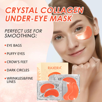 Masque pour les yeux au collagène cristallin, réduit les rides, les cernes, les poches sous les yeux, hydratant, patchs hydrogel pour le contour des yeux