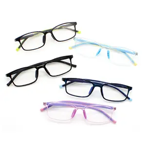 Wholesale TR90 Children's Glasses Frame Oem Custom Multi-Color New Design Blue Light Blocking Computer Kids Eyeglasses
