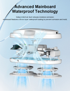 Meilleure vente X1 <span class=keywords><strong>Robot</strong></span> <span class=keywords><strong>de</strong></span> nettoyage <span class=keywords><strong>de</strong></span> vitres automatique Nettoyeur <span class=keywords><strong>de</strong></span> vitres à forte aspiration avec télécommande 2.4G - Product Image 5