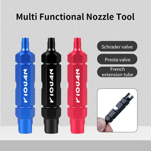 Outil de réparation multifonctionnel 3 en 1 direct usine pour vélo de route, clé à valve en aluminium pour pneus de vélo, clé à noyau de valve AV/FV - Product Image 2