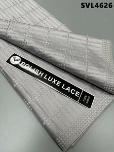 2025 alta calidad para tela de encaje de gasa Suiza 100% algodón africano oro polaco Jacquard Tejido estilo tejido para ropa de hombre - Product Image 3