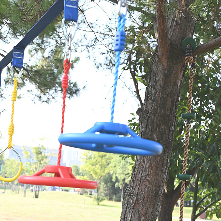 Оптовая продажа, детское тренировочное оборудование, комплект подвесных препятствий, детские качели, рулевое колесо с веревкой